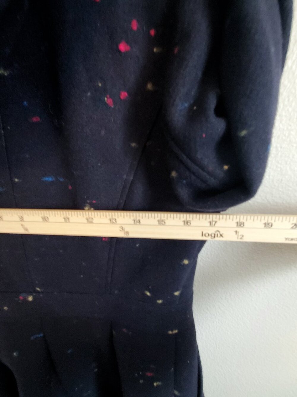 Modcloth Navy Speckled Toggle Coat - Picture 6 of 12